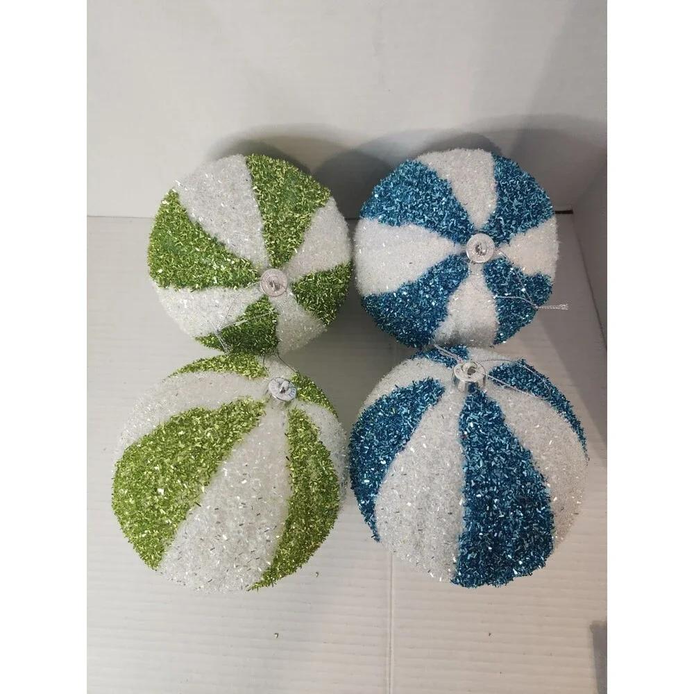 Lot Of 4 Oversized Ornaments 6